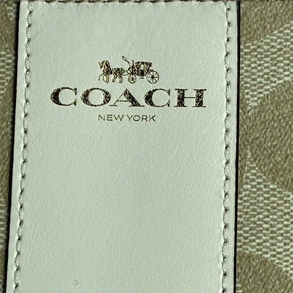 Coach Wristlet Corner Zip  In Signature Canvas - Picture 3 of 10